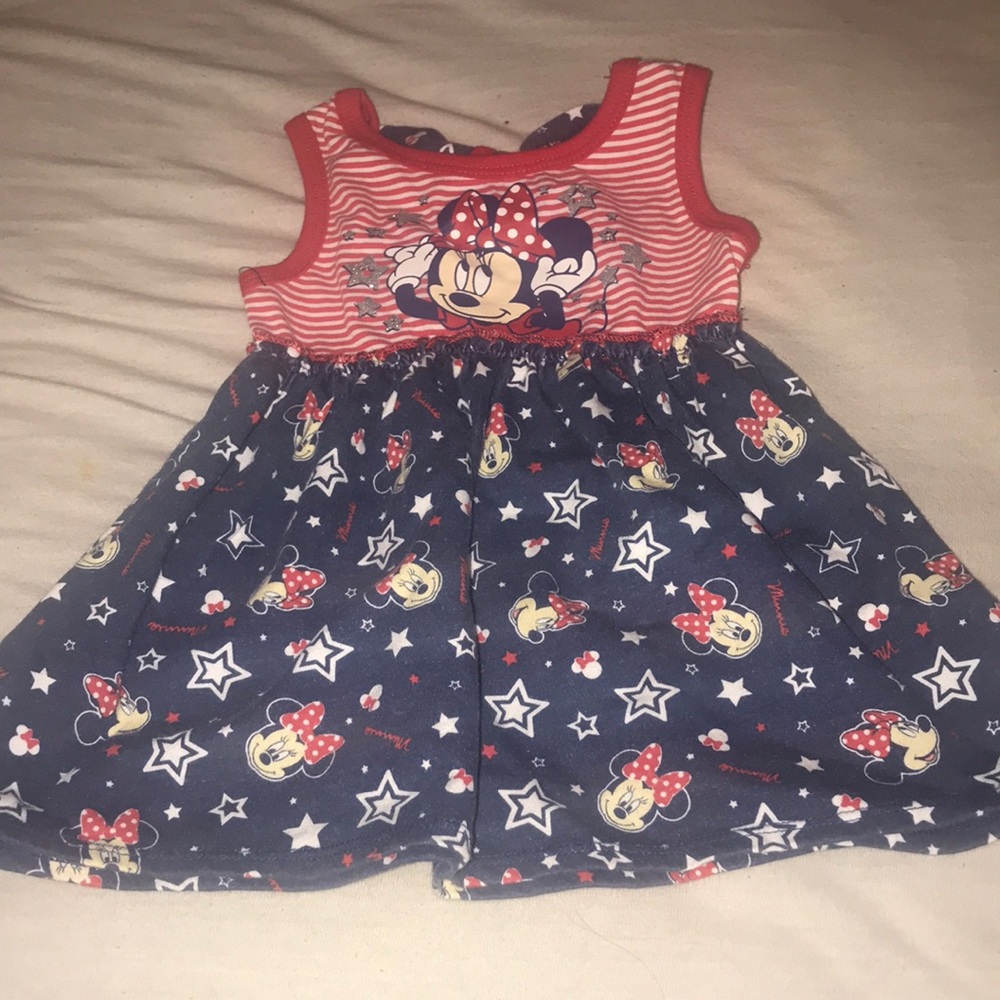 Red, white, and blue Minnie Mouse dress size 18M